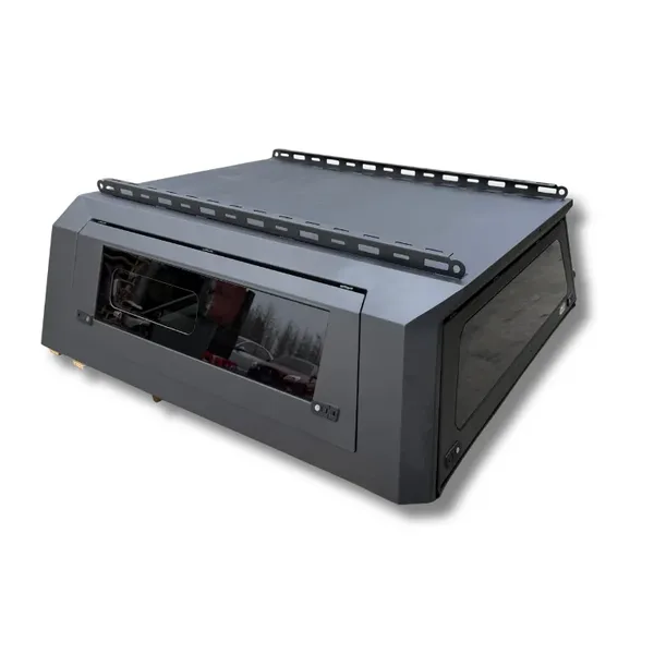 SUNHOMEE aluminum truck topper with side window and roof rails